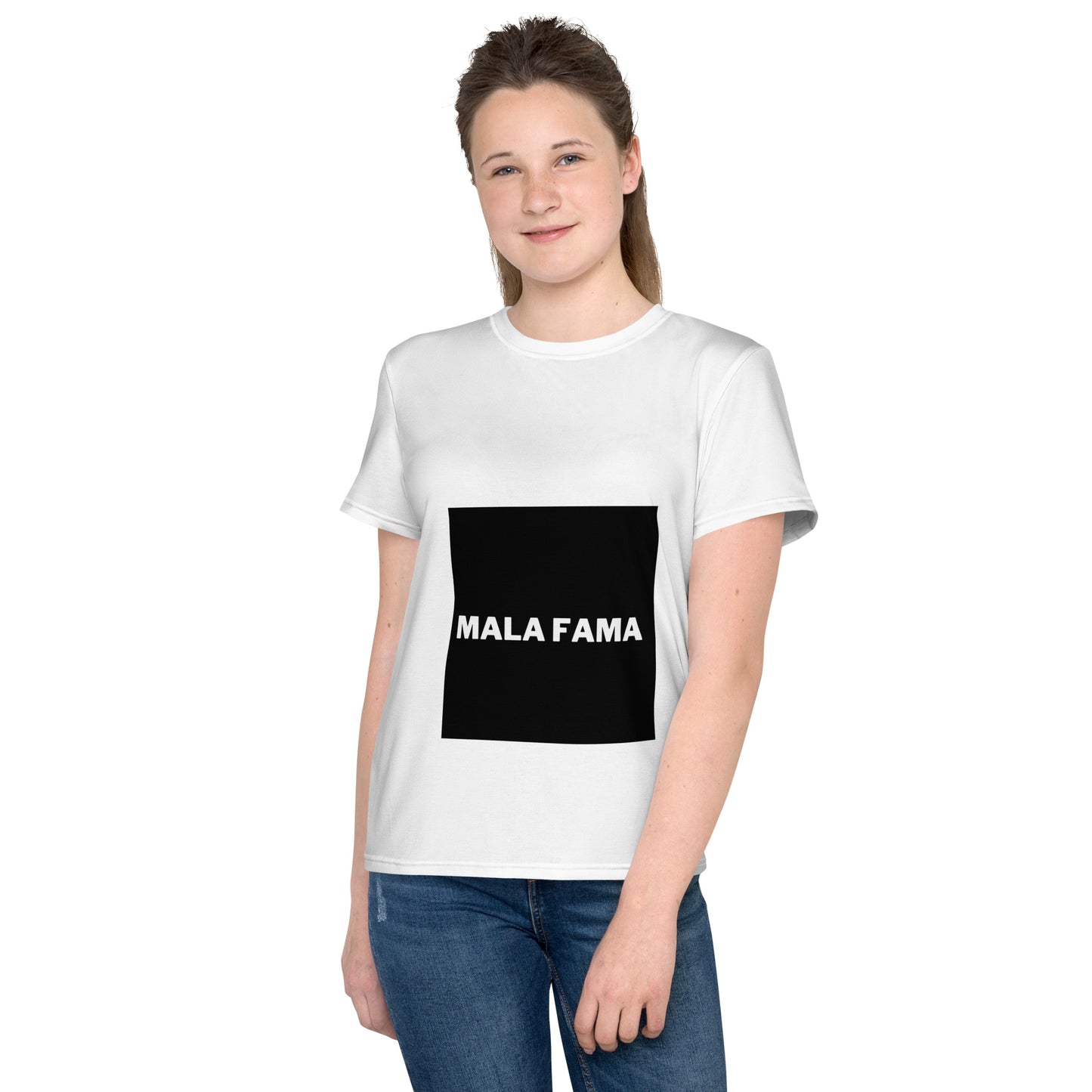 T-shirt col ras du cou adolescent