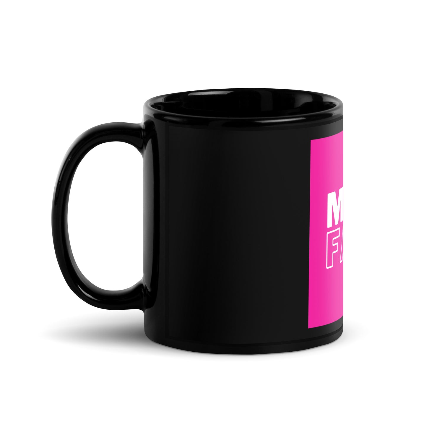 Mug noir brillant