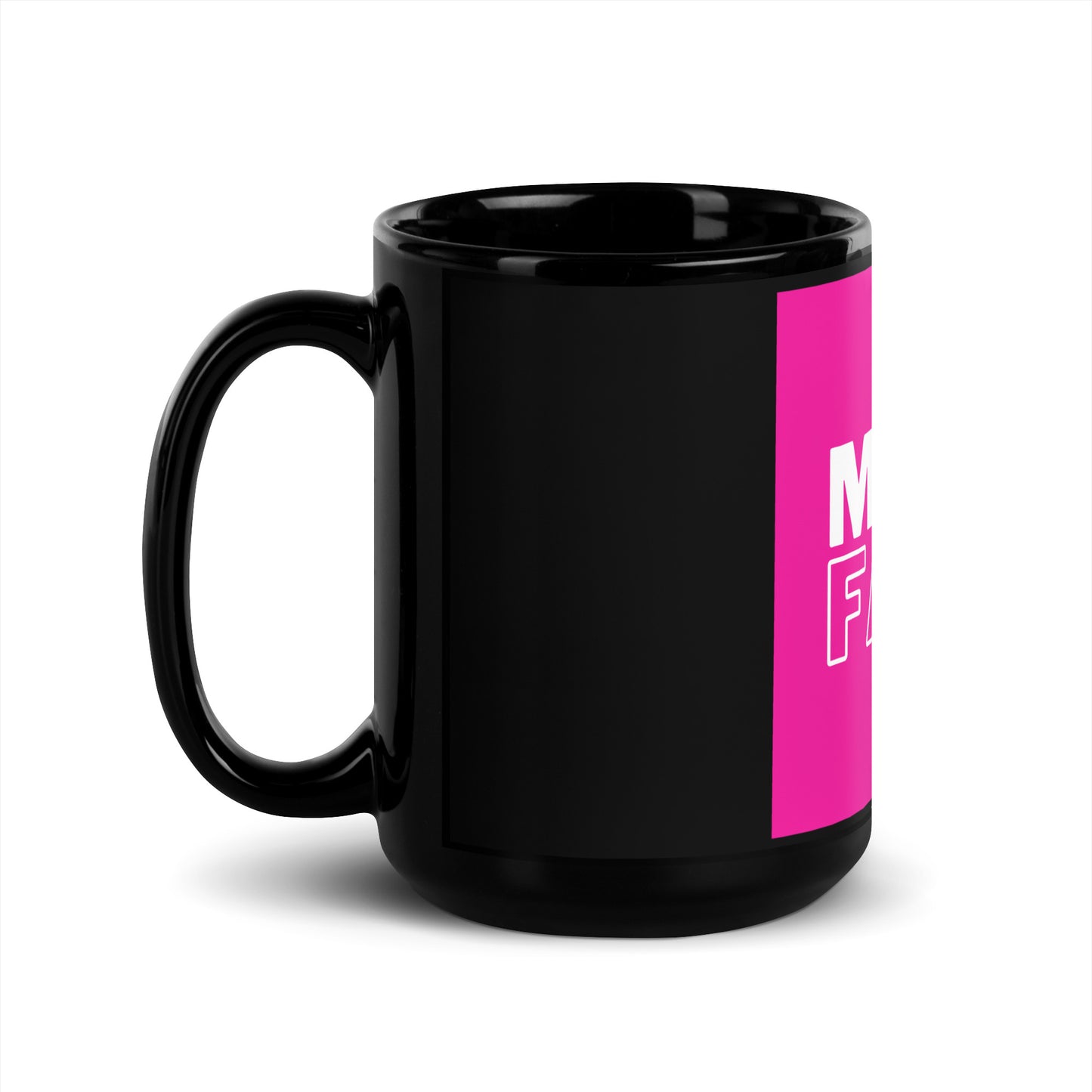 Mug noir brillant