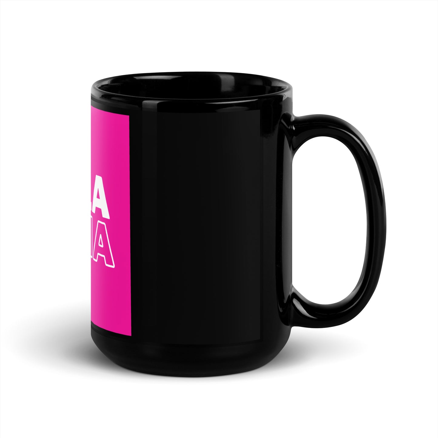 Mug noir brillant